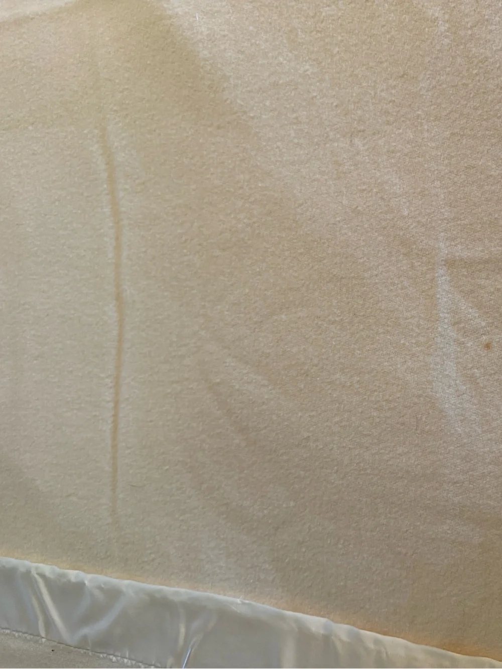 Vintage Faribault Woolen Mill Melbourne 100% Merino Wool Queen Blanket - Cream